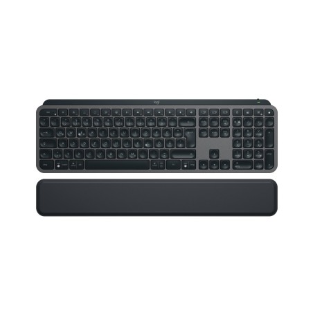 Logitech MX Keys S klawiatura Biuro RF Wireless + Bluetooth QWERTZ Niemiecki Grafitowy