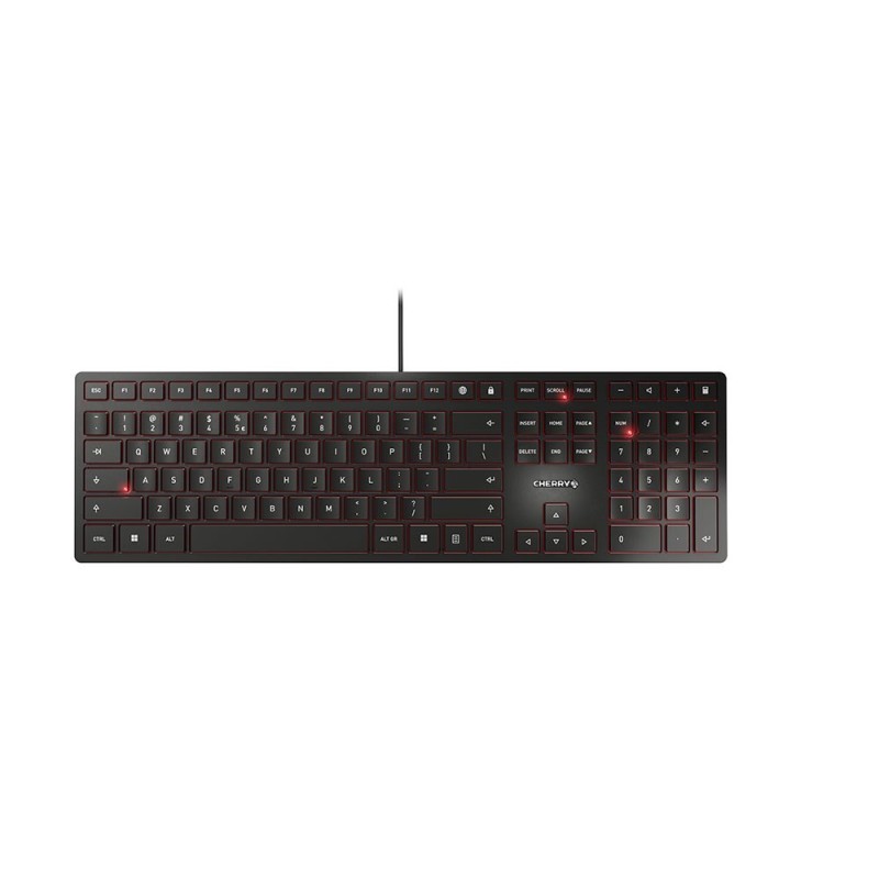 CHERRY KC 6000 Slim klawiatura Uniwersalne USB US English Czarny CHERRY KC 6000 Slim klawiatura Uniwersalne USB US English Czarny