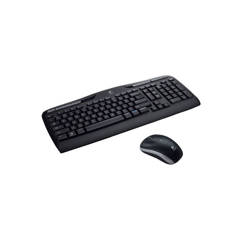 Logitech Wireless Combo MK330 klawiatura Dołączona myszka Biuro USB AZERTY Francuski Czarny Logitech Wireless Combo MK330 klawiatura Dołączona myszka Biuro USB AZERTY Francuski Czarny