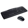 Logitech Wireless Combo MK330 klawiatura Dołączona myszka Biuro USB AZERTY Francuski Czarny