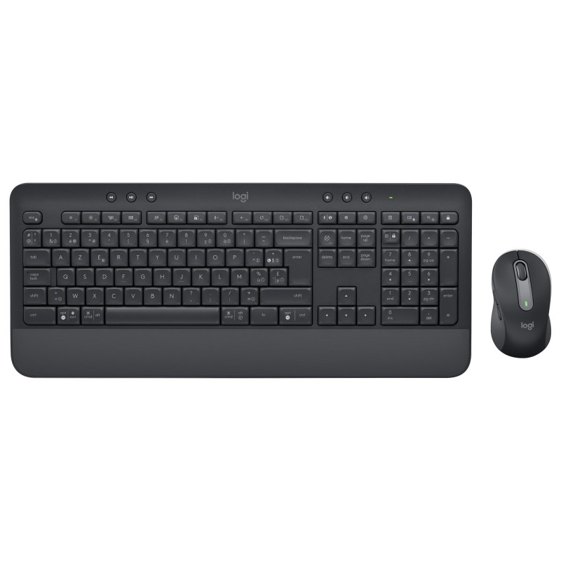 Logitech 920-011001 klawiatura Dołączona myszka Biuro Bluetooth AZERTY Belgijski Grafitowy Logitech 920-011001 klawiatura Dołączona myszka Biuro Bluetooth AZERTY Belgijski Grafitowy