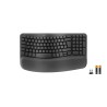 Logitech 920-012327 klawiatura Biuro RF Wireless + Bluetooth QWERTZ Niemiecki Grafitowy