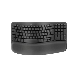 Logitech 920-012327 klawiatura Biuro RF Wireless + Bluetooth QWERTZ Niemiecki Grafitowy