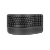 Logitech 920-012327 klawiatura Biuro RF Wireless + Bluetooth QWERTZ Niemiecki Grafitowy