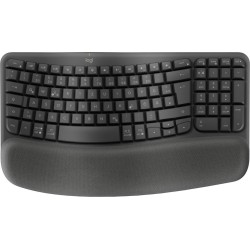 Logitech 920-012327 klawiatura Biuro RF Wireless + Bluetooth QWERTZ Niemiecki Grafitowy