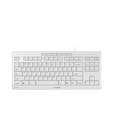 CHERRY STREAM KEYBOARD TKL klawiatura Uniwersalne USB QWERTY Angielski Biały