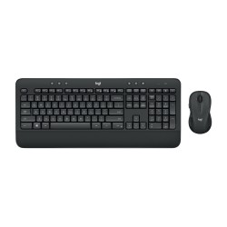 Logitech Advanced MK545 klawiatura Dołączona myszka Biuro RF Wireless QWERTY Amerykański międzynarodowy Czarny