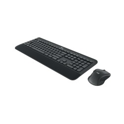 Logitech Advanced MK545 klawiatura Dołączona myszka Biuro RF Wireless QWERTY Amerykański międzynarodowy Czarny
