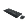 Logitech Advanced MK545 klawiatura Dołączona myszka Biuro RF Wireless QWERTY Amerykański międzynarodowy Czarny