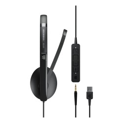 EPOS ADAPT 135 USB II Zestaw słuchawkowy Przewodowa Opaska na głowę Biuro/centrum telefoniczne USB Typu-A Czarny
