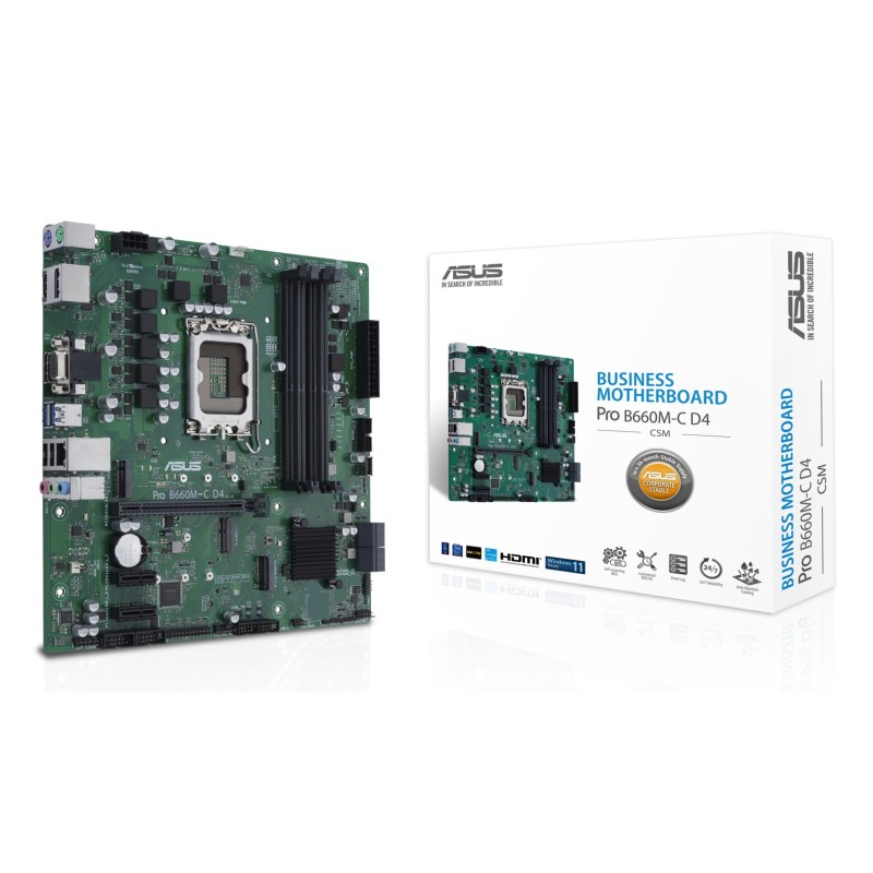 Płyta główna ASUS PRO B660M-C D4-CSM Płyta główna ASUS PRO B660M-C D4-CSM
