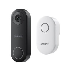 Reolink D340W - Wideodomofon 5 MP z dzwonkiem, Wi-Fi 2,4/5 GHz, wykrywanie osób, dwukierunkowe audio, współpracuje z