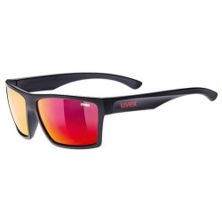 OKULARY UVEX LGL 29 CZARNO CZERWONE