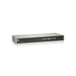 LevelOne GSW-1657 łącza sieciowe Nie zarządzany Gigabit Ethernet (10/100/1000) Czarny, Szary