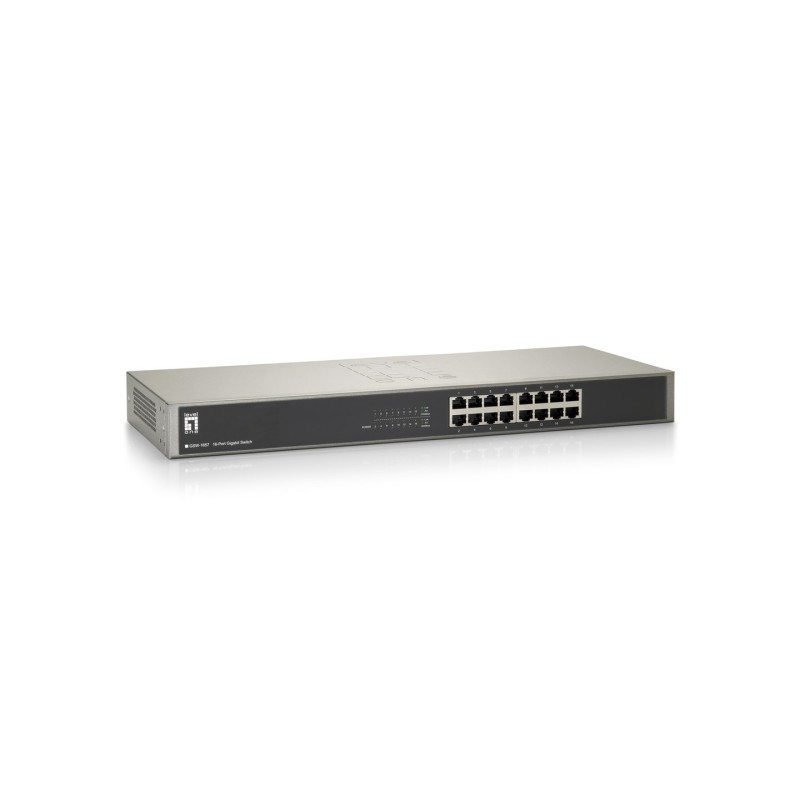 LevelOne GSW-1657 łącza sieciowe Nie zarządzany Gigabit Ethernet (10/100/1000) Czarny, Szary LevelOne GSW-1657 łącza sieciowe Nie zarządzany Gigabit Ethernet (10/100/1000) Czarny, Szary
