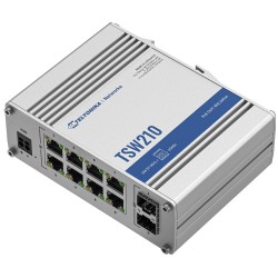 Teltonika TSW210 Nie zarządzany Gigabit Ethernet (10/100/1000) Aluminium