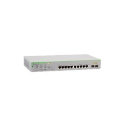 Allied Telesis GS950/10PS Zarządzany Gigabit Ethernet (10/100/1000) Obsługa PoE Zielony, Szary
