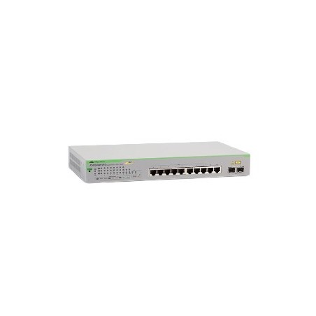 Allied Telesis GS950/10PS Zarządzany Gigabit Ethernet (10/100/1000) Obsługa PoE Zielony, Szary