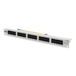 Digitus Panel krosowy (patch panel) ISDN 19" 50x RJ45 (8P4C), LSA poziom, kat.3, nieekranowany, 1U, szary