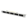Digitus Panel krosowy (patch panel) ISDN 19" 50x RJ45 (8P4C), LSA poziom, kat.3, nieekranowany, 1U, szary