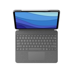 Logitech Combo Touch QWERTZ Niemiecki Smart Connector Szary
