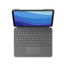 Logitech Combo Touch QWERTZ Niemiecki Smart Connector Szary