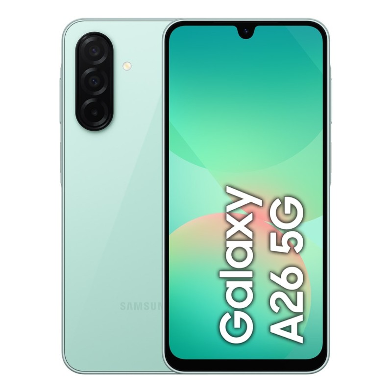 Samsung Galaxy A26 17 cm (6.7") Hybrid Dual SIM Android 15 5G USB Type-C 6 GB 128 GB 5000 mAh Miętowy Samsung Galaxy A26 17 cm (6.7") Hybrid Dual SIM Android 15 5G USB Type-C 6 GB 128 GB 5000 mAh Miętowy