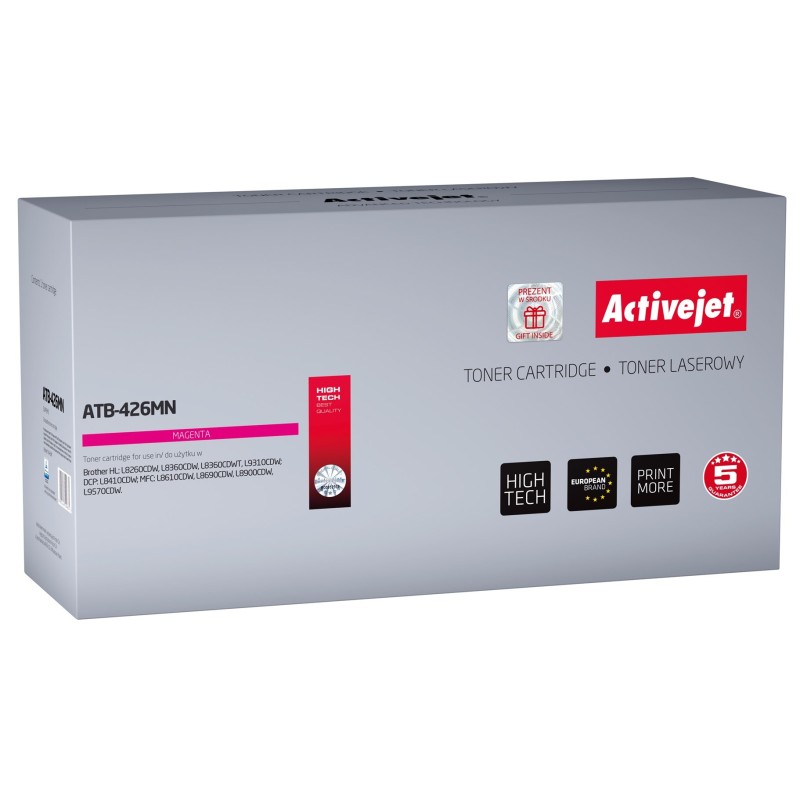Activejet ATB-426MN Toner (zamiennik Brother TN-426M Supreme 6500 stron czerwony) Activejet ATB-426MN Toner (zamiennik Brother TN-426M Supreme 6500 stron czerwony)