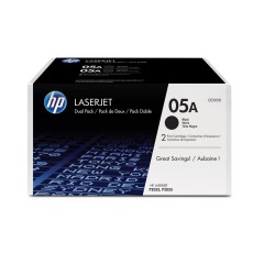 HP Zestaw dwóch oryginalnych wkładów z czarnym tonerem 05A LaserJet
