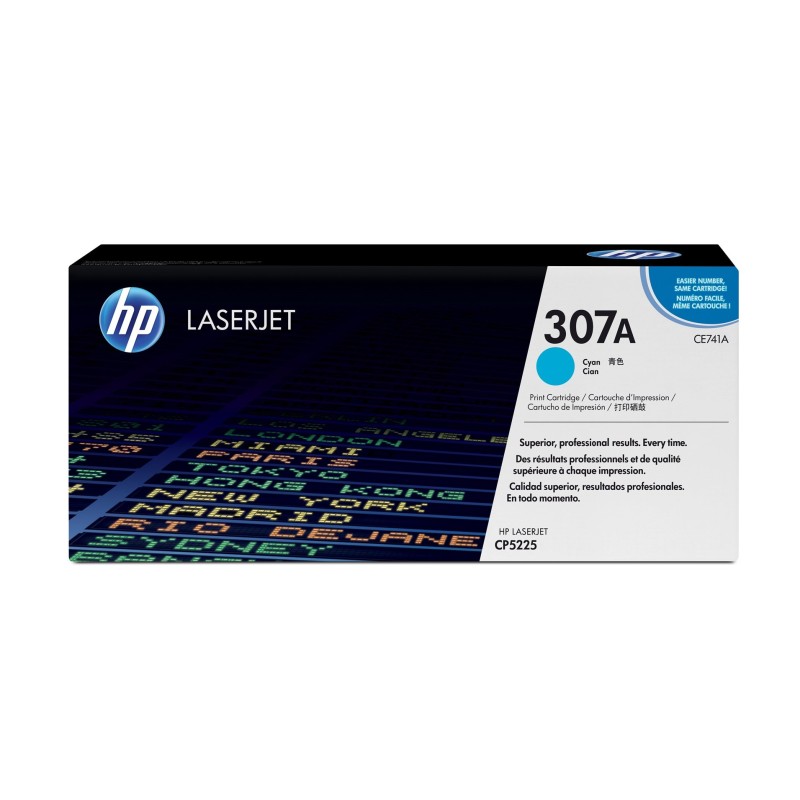 HP 307A oryginalny wkład z błękitnym tonerem LaserJet HP 307A oryginalny wkład z błękitnym tonerem LaserJet