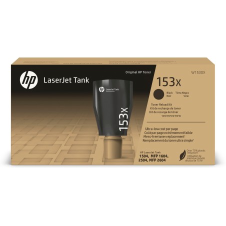 HP Oryginalny zestaw do uzupełniania czarnego tonera 153X LaserJet Tank