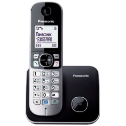 Panasonic KX-TG6811 Telefon w systemie DECT Nazwa i identyfikacja dzwoniącego Czarny