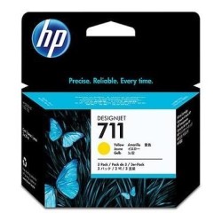 HP Zestaw 3 sztuk żółtych wkładów atramentowych 711 DesignJet 29 ml