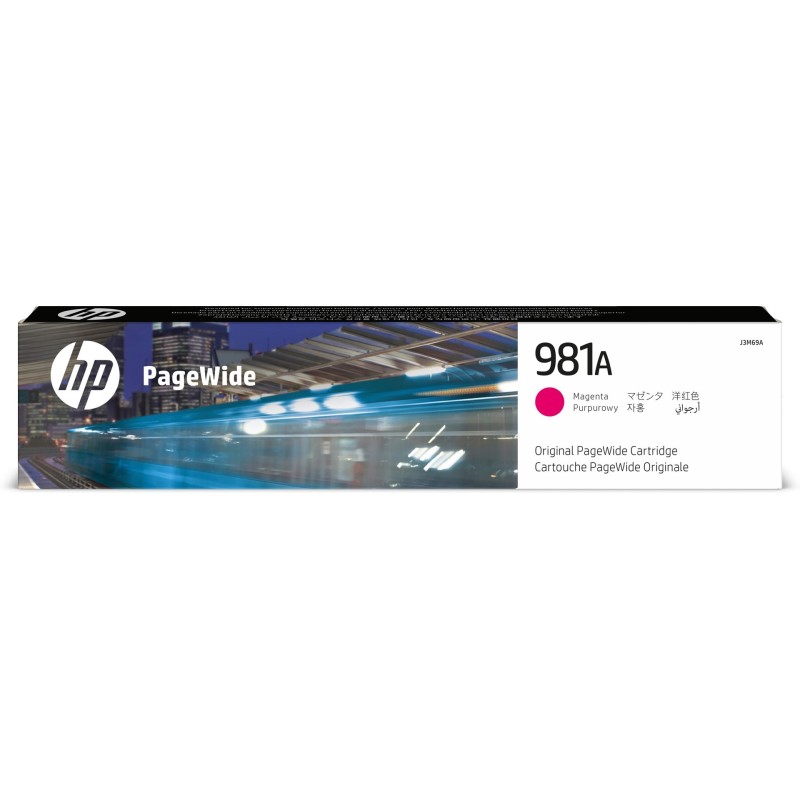 HP Oryginalny purpurowy wkład atramentowy 981A PageWide HP Oryginalny purpurowy wkład atramentowy 981A PageWide