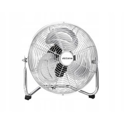 Wentylator-cyrkulator podłogowy chromowany 80W / 40 cm
