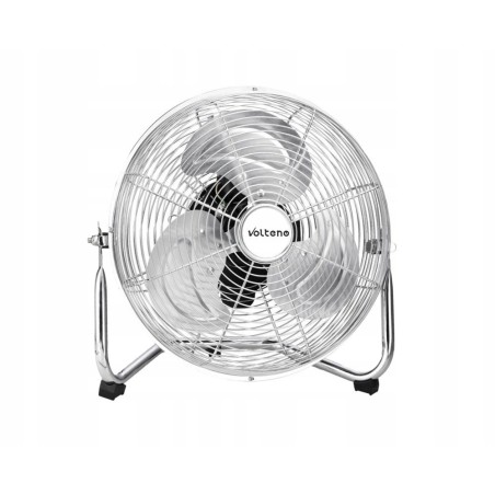 Wentylator-cyrkulator podłogowy chromowany 80W / 40 cm