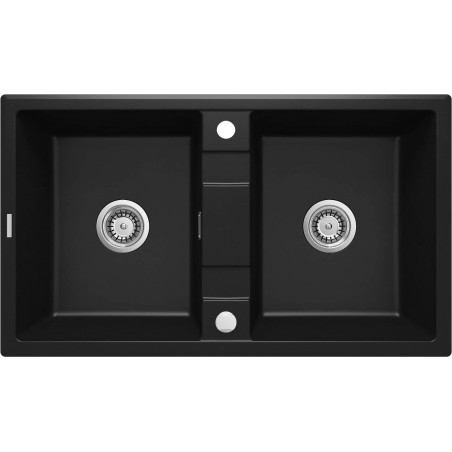 Zlewozmywak granitowy 2-komorowy ZQE_N203 5908212095928