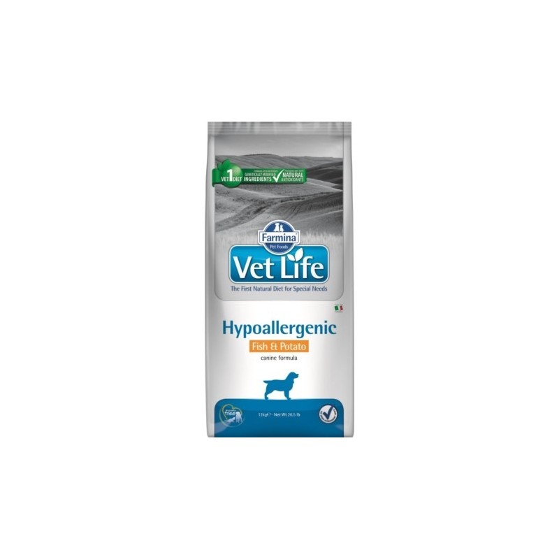 FARMINA Vet Life Hypoallergenic Fish & Potato Canine - sucha karma dla psa - 12 kg FARMINA Vet Life Hypoallergenic Fish & Potato Canine - sucha karma dla psa - 12 kg