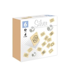 Kostki z piktogramami 6 Silver 28768