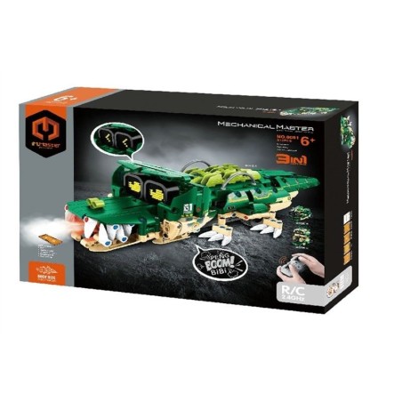 Klocki IM.MASTER robokrokodyl 3w1, zestaw 513 elementów
