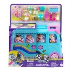 Transformujący kamper z akcesoriami Polly Pocket Pet Mobile Adventure JCC22 MATTEL