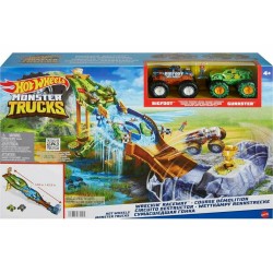 PROMO HOT WHEELS MONSTER TRUCKS Wyścig wraków HJG32