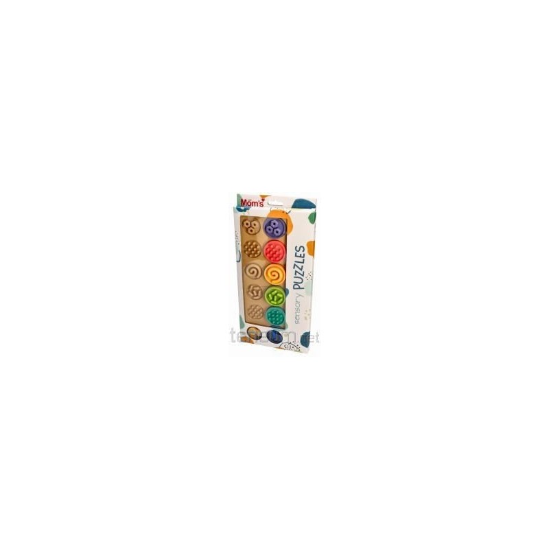 Puzzle sensoryczne kółeczka XL 840 68406