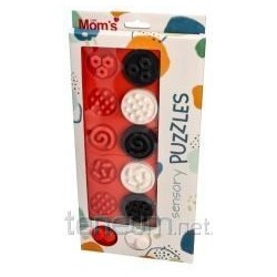 Puzzle sensoryczne kółeczka XL kontrast.841 68413