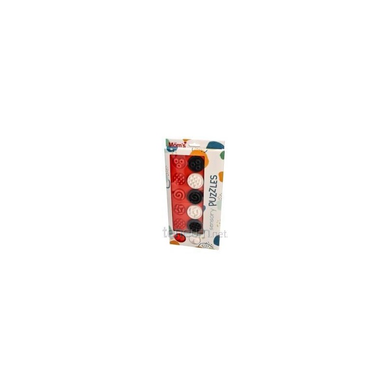 Puzzle sensoryczne kółeczka XL kontrast.841 68413
