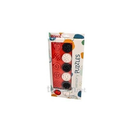 Puzzle sensoryczne kółeczka XL kontrast.841 68413