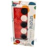 Puzzle sensoryczne kółeczka XL kontrast.841 68413