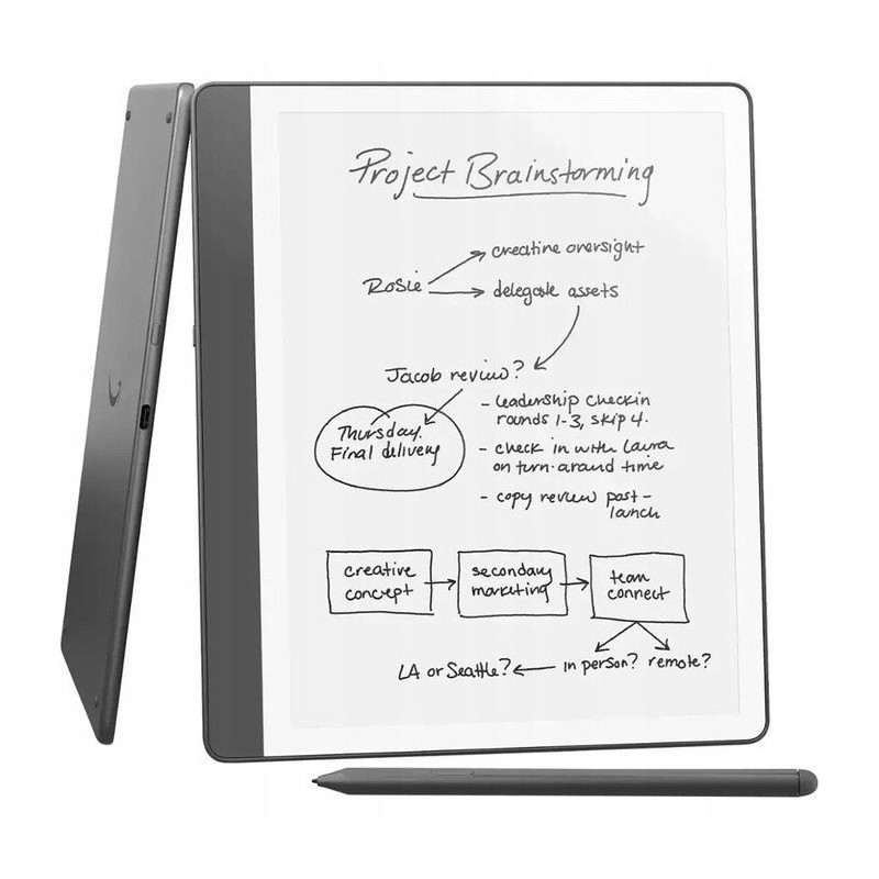 Ebook New Kindle Scribe - 2024 release 10.2” glare-free 64GB Wi-Fi (Without Lockscreen Ads) with Premium Pen Tungsten Ebook New Kindle Scribe - 2024 release 10.2” glare-free 64GB Wi-Fi (Without Lockscreen Ads) with Premium Pen Tungsten