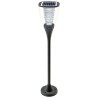 POWERNEED SOLARNA LAMPA OGRODOWA PEARL 100LM, CIEPŁY BIAŁY LEDX7, PANEL SOLARNY 1.6W CZUJNIK ZMIERZCHU, 80CM, CZARNA, ESL-25H