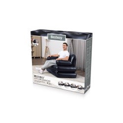 Bestway 75114 / 23 nadmuchiwane krzesło do salonu Czarny